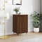 vidaXL - Dressoir - 40x35x70 - cm - bewerkt - hout - bruin - eikenkleur