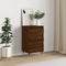 vidaXL - Dressoir - 40x35x70 - cm - bewerkt - hout - bruin - eikenkleur