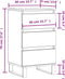 vidaXL - Dressoir - 40x35x70 - cm - bewerkt - hout - bruin - eikenkleur