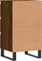 vidaXL - Dressoir - 40x35x70 - cm - bewerkt - hout - bruin - eikenkleur
