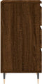 vidaXL - Dressoir - 40x35x70 - cm - bewerkt - hout - bruin - eikenkleur