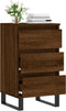 vidaXL - Dressoir - 40x35x70 - cm - bewerkt - hout - bruin - eikenkleur
