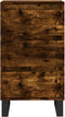 vidaXL - Dressoir - 40x35x70 - cm - bewerkt - hout - gerookt - eikenkleurig
