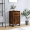 vidaXL - Dressoir - 40x35x70 - cm - bewerkt - hout - gerookt - eikenkleurig
