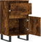 vidaXL - Dressoir - 40x35x70 - cm - bewerkt - hout - gerookt - eikenkleurig