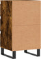 vidaXL - Dressoir - 40x35x70 - cm - bewerkt - hout - gerookt - eikenkleurig