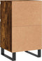 vidaXL - Dressoir - 40x35x70 - cm - bewerkt - hout - gerookt - eikenkleurig