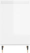 vidaXL - Dressoir - 40x35x70 - cm - bewerkt - hout - hoogglans - wit