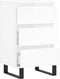 vidaXL - Dressoir - 40x35x70 - cm - bewerkt - hout - hoogglans - wit