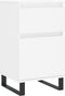 vidaXL - Dressoir - 40x35x70 - cm - bewerkt - hout - wit