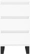 vidaXL - Dressoir - 40x35x70 - cm - bewerkt - hout - wit