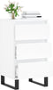 vidaXL - Dressoir - 40x35x70 - cm - bewerkt - hout - wit