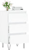 vidaXL - Dressoir - 40x35x70 - cm - bewerkt - hout - wit
