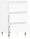 vidaXL - Dressoir - 40x35x70 - cm - bewerkt - hout - wit