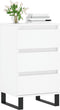 vidaXL - Dressoir - 40x35x70 - cm - bewerkt - hout - wit