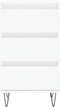 vidaXL - Dressoir - 40x35x70 - cm - bewerkt - hout - wit
