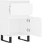 vidaXL - Dressoir - 40x35x70 - cm - bewerkt - hout - wit
