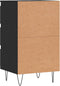 vidaXL - Dressoir - 40x35x70 - cm - bewerkt - hout - zwart