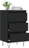 vidaXL - Dressoir - 40x35x70 - cm - bewerkt - hout - zwart