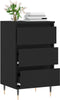 vidaXL - Dressoir - 40x35x70 - cm - bewerkt - hout - zwart