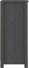 vidaXL - Dressoir - 40x35x80 - cm - massief - grenenhout - grijs