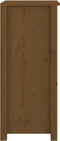 vidaXL - Dressoir - 40x35x80 - cm - massief - grenenhout - honingbruin