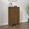 vidaXL - Dressoir - 40x35x80 - cm - massief - grenenhout - honingbruin