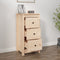 vidaXL - Dressoir - 40x35x80 - cm - massief - grenenhout