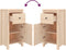 vidaXL - Dressoir - 40x35x80 - cm - massief - grenenhout