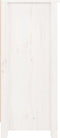 vidaXL - Dressoir - 40x35x80 - cm - massief - grenenhout - wit