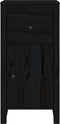 vidaXL - Dressoir - 40x35x80 - cm - massief - grenenhout - zwart