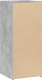 vidaXL - Dressoir - 40x41x93 - cm - bewerkt - hout - betongrijs