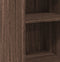 vidaXL - Dressoir - 40x41x93 - cm - bewerkt - hout - bruin - eikenkleur