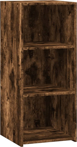 vidaXL - Dressoir - 40x41x93 - cm - bewerkt - hout - gerookt - eikenkleurig