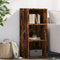 vidaXL - Dressoir - 40x41x93 - cm - bewerkt - hout - gerookt - eikenkleurig