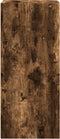vidaXL - Dressoir - 40x41x93 - cm - bewerkt - hout - gerookt - eikenkleurig