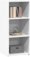 vidaXL - Dressoir - 40x41x93 - cm - bewerkt - hout - wit