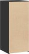 vidaXL - Dressoir - 40x41x93 - cm - bewerkt - hout - zwart