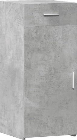 vidaXL - Dressoir - 40x42,5x93 - cm - bewerkt - hout - betongrijs