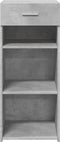 vidaXL - Dressoir - 40x42,5x93 - cm - bewerkt - hout - betongrijs