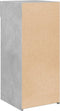 vidaXL - Dressoir - 40x42,5x93 - cm - bewerkt - hout - betongrijs