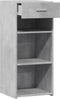 vidaXL - Dressoir - 40x42,5x93 - cm - bewerkt - hout - betongrijs