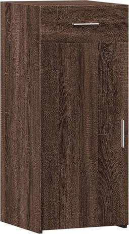 vidaXL - Dressoir - 40x42,5x93 - cm - bewerkt - hout - bruin - eikenkleur