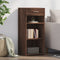 vidaXL - Dressoir - 40x42,5x93 - cm - bewerkt - hout - bruin - eikenkleur