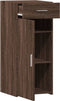 vidaXL - Dressoir - 40x42,5x93 - cm - bewerkt - hout - bruin - eikenkleur