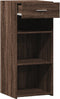 vidaXL - Dressoir - 40x42,5x93 - cm - bewerkt - hout - bruin - eikenkleur