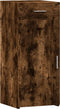 vidaXL - Dressoir - 40x42,5x93 - cm - bewerkt - hout - gerookt - eikenkleurig