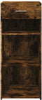 vidaXL - Dressoir - 40x42,5x93 - cm - bewerkt - hout - gerookt - eikenkleurig
