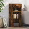 vidaXL - Dressoir - 40x42,5x93 - cm - bewerkt - hout - gerookt - eikenkleurig