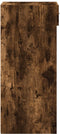 vidaXL - Dressoir - 40x42,5x93 - cm - bewerkt - hout - gerookt - eikenkleurig
